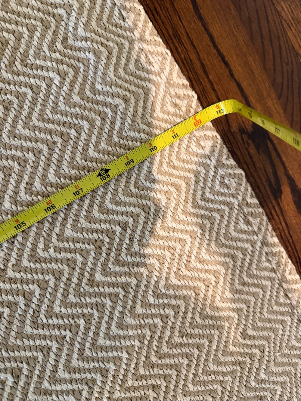 Neutral Chevron Pappelina Runner Rug – Cream Runner - Picture 5 of 8